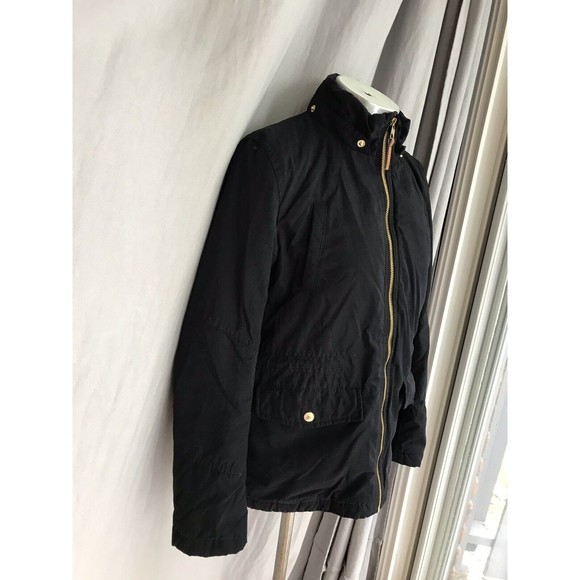 H& M Girls Navy Quilted Jacket Coat Outerwear 10-11 Y - Picture 1 of 7